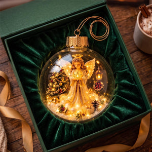 LiChristmas Globe Ornament, Santa Snowman Angel Reindeer Train