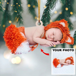 Personalized Upload Photo Baby Christmas Ornament