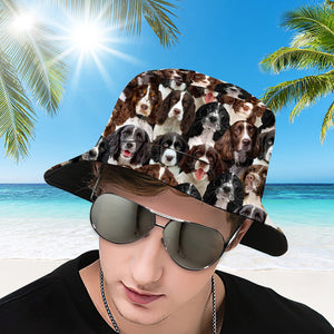 A Bunch Of English Springer Spaniels Bucket Hat