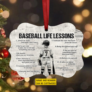 Personalized Baseball Kid Boy Ornament - Gift For Baseball Lovers