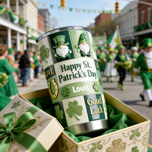 Happy St. Patrick's Day-Personalized Irish Tumbler