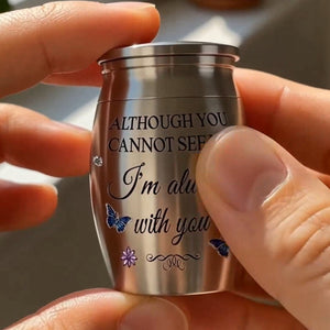Personalised Memorial I'm Always With You Mini Urn for Loss of Dad/Mum