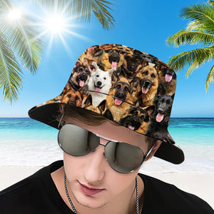 A Bunch Of German Shepherds Bucket Hat