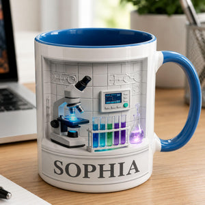 Personalized Science Lab Mug, Science Lover Gift