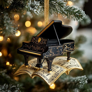 Piano Christmas Ornament - Gift For Pianist