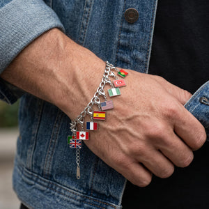 Personalized Country Flag Bracelet - 2026 World Soccer Gift