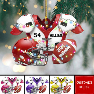 Personalized American Football Ornament - American Football Player,Lovers Gifts