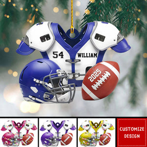 Personalized American Football Ornament - American Football Player,Lovers Gifts