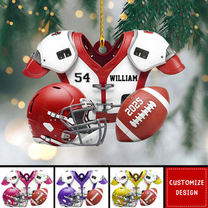 Personalized American Football Ornament - American Football Player,Lovers Gifts
