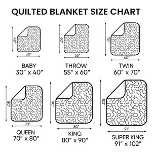 English Bulldog Hugs and Kisses Quilted Blanket