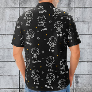 This Grandpa/Dad Belongs To Kids- Personalized Hawaiian Shirt