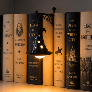 Ghost Lantern Bookend, Bookshelf Lamp