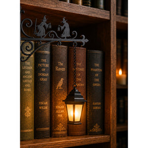 Ghost Lantern Bookend, Bookshelf Lamp
