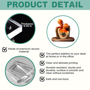 Elegant Couple Statue with Heart Inlay - Personalized Couple Acrylic Plaque