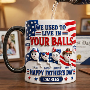 Personalized Creative Family Bond Mug - Gift For Dad Father's Day