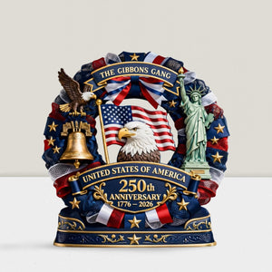 Personalized Eagle Acrylic Plaque - USA 250th Anniversary 1776-2026