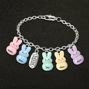 Grandma's kids- Personalized Grandma Bracelet With Charms