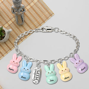 Grandma's kids- Personalized Grandma Bracelet With Charms