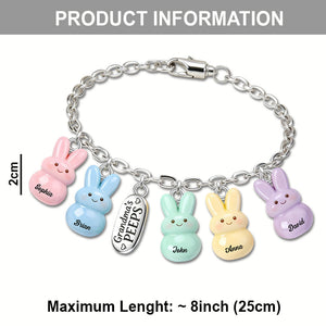 Grandma's kids- Personalized Grandma Bracelet With Charms