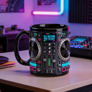 DJ Tables Coffee Mug Personalized Gifts For Disc Jockey