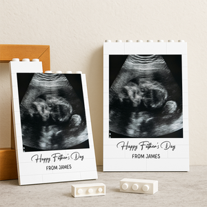 Custom Photo Happy Father's Day Building Brick Blocks Gift For Dad Grandpa