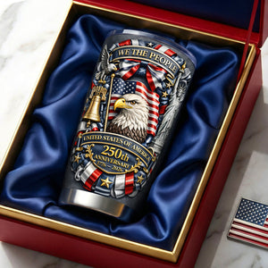 Personalized We The People Eagle Tumbler - Gift For US History Lovers