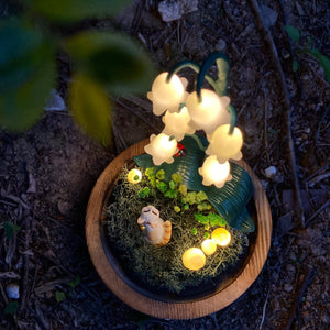 Lily of the Valley&Cat Handmade Night Light-Cute Home Decor