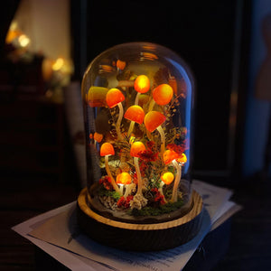 Enchanted Mushroom Forest Handmade Night Light-Glowing Home Decor