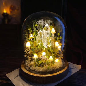 Enchanted Forest Mushroom Handmade Night Light-Fantasy Home Decor