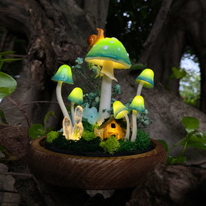 Enchanted Forest Mushroom Handmade Night Light