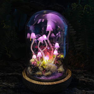 Enchanted Purple Creek Mushroom Handmade Night Light