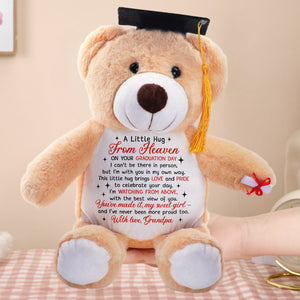 A Little Hug From Heaven - Personalized Graduation Bear