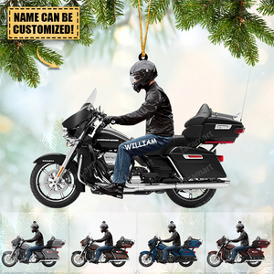 New Release Personalized Biker Harley Davidson Motorcycle Ornament