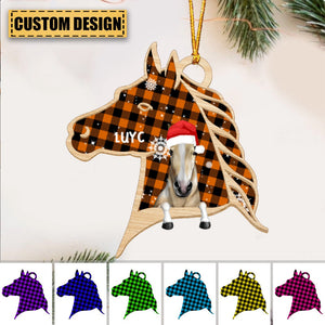 Personalied Horse Hanging Christmas Ornament