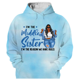 Sisters Oldest/Middle/Youngest Tie Dye Shirt Hoodie