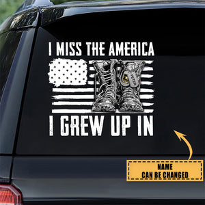 I Miss The American Personalized Car Sticker