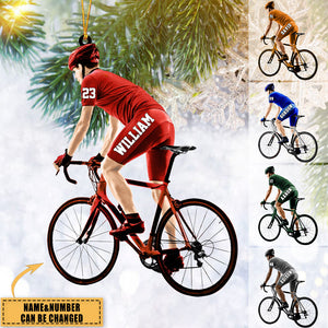 Personalized Cyclist / Bicyclist/Bike Riding Acrylic Ornament - 2, Gift For Cyclists