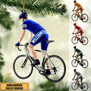 Personalized Cyclist / Bicyclist/Bike Riding Acrylic Ornament - 2, Gift For Cyclists