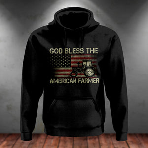 Tractor T-shirt, God Bless The American Farmer