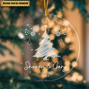 Custom Tree Ornaments, Personalized Christmas Family Ornament, Holiday Gift