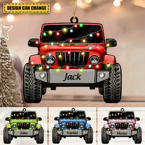 Personalized Off-Road Car Acrylic Christmas Ornament