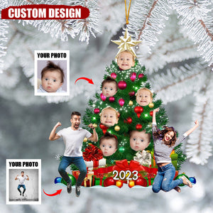 Personalized Upload Your Photo Christmas Tree Ornament