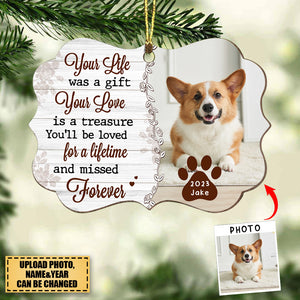 Pet Loss Memorial Gift -Personalized Christmas Ornament
