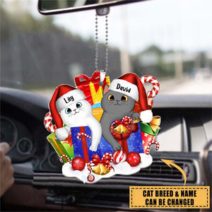 Personalized Christmas Cat Gift Ornament For Cat Lovers