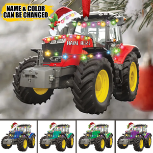 Tractor - Personalized Christmas Ornament