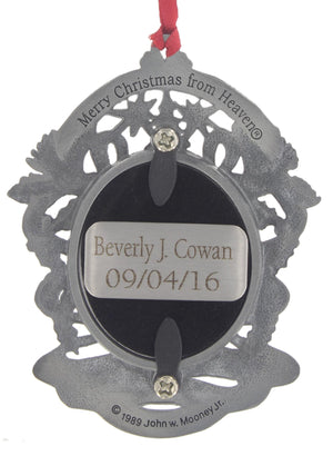 Merry Christmas From Heaven Personalized Acrylic Ornament