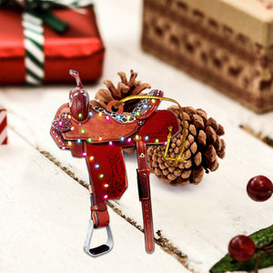 Personalized Horse Saddle For Horse Lovers Riding Horse Ornament