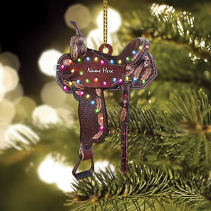 Personalized Horse Saddle For Horse Lovers Riding Horse Ornament