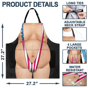 Funny 3D Hairy Body BBQ - Personalized Apron