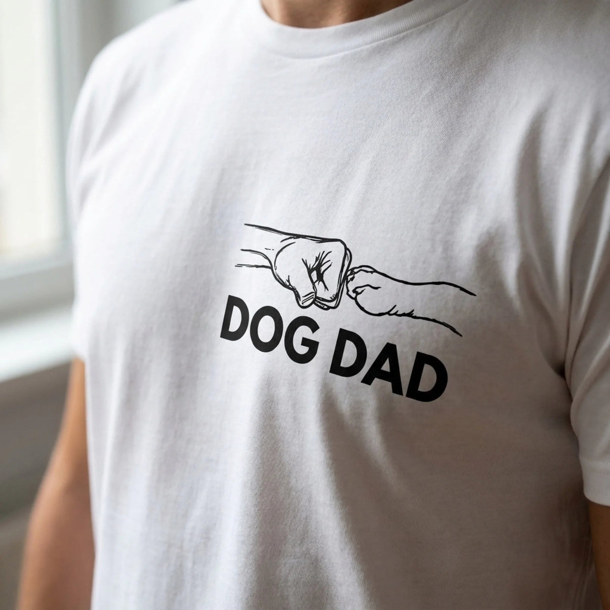 Custom Photo Unisex T-shirt - Personalized Father's Day Birthday Gifts For Dog Cat Lovers, Dog Dad And Mom, Cat Owners - Furry Friends Forever